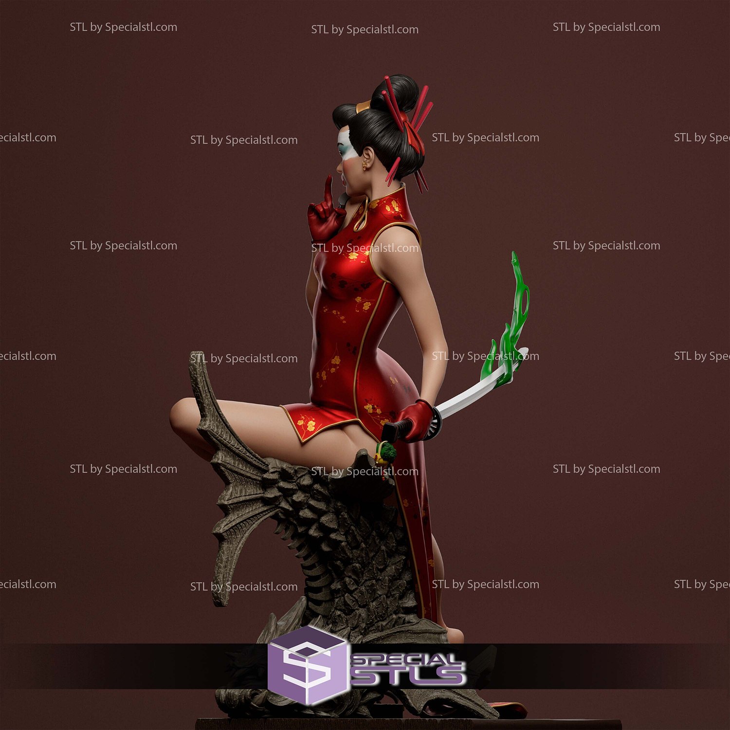 Katana Bombshell 3D Printer Files STL Model — view 4