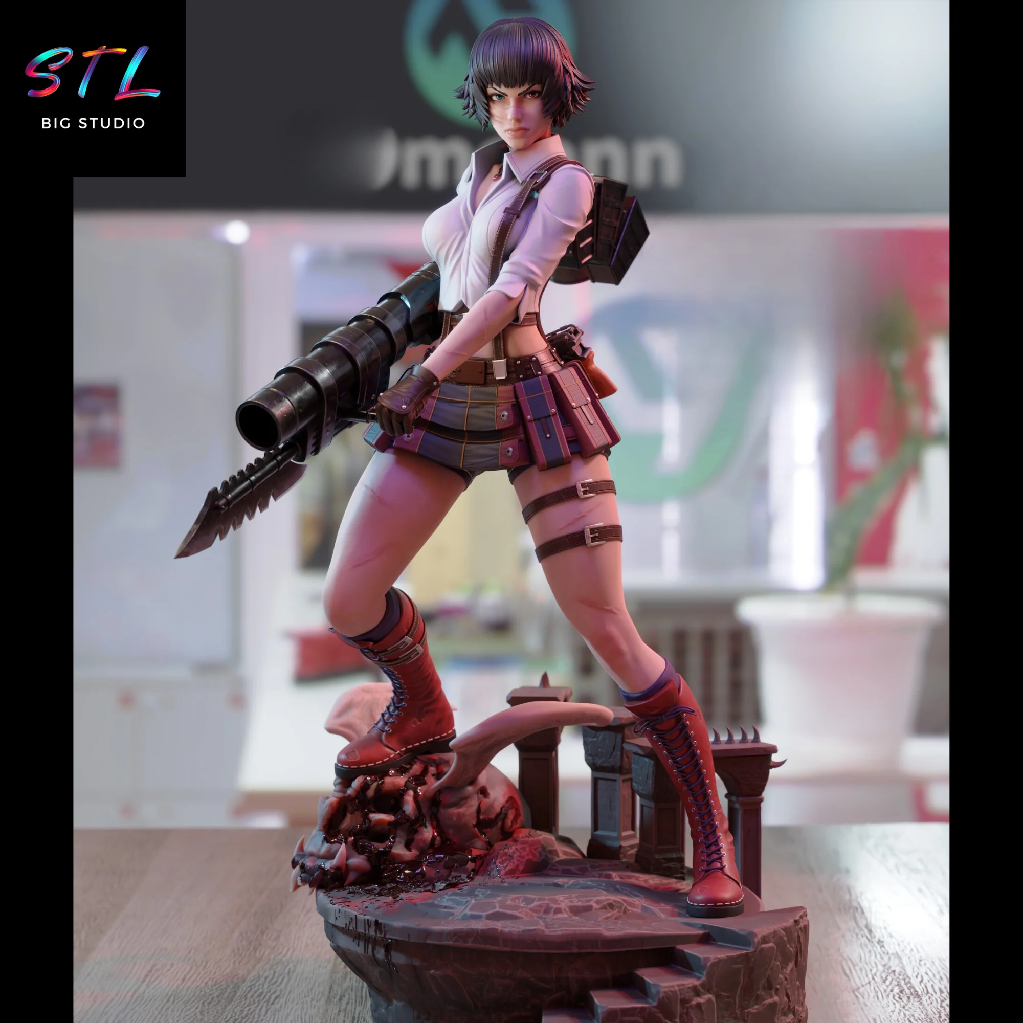 Lady STL | Devil May Cry | 3D Printable Figure Model