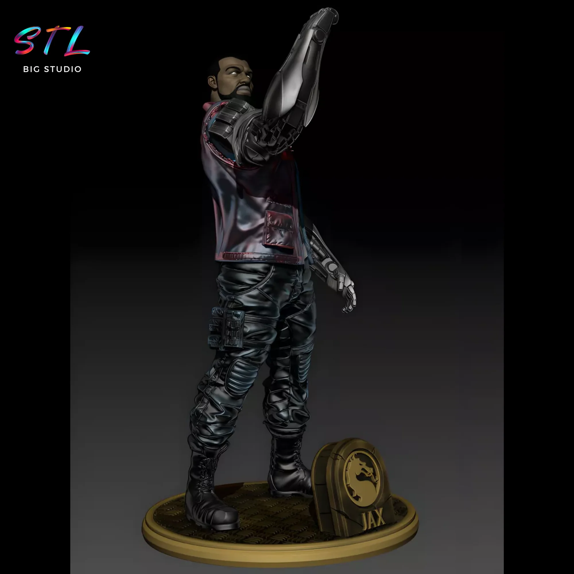 Jax STL | Mortal Kombat | 3D Printable Model Model — view 2