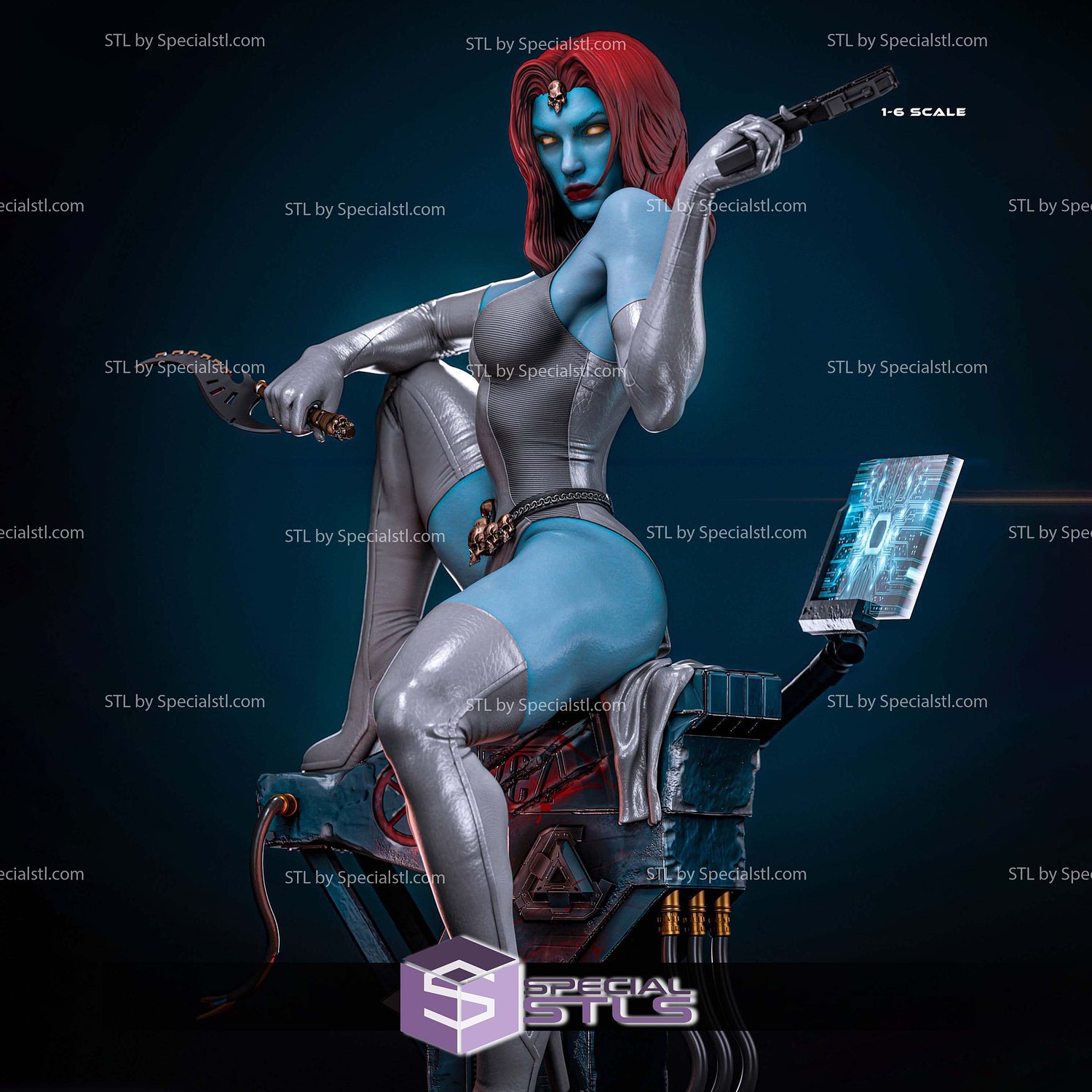 Mystique 1-6 3D Printer Files STL Model — view 2