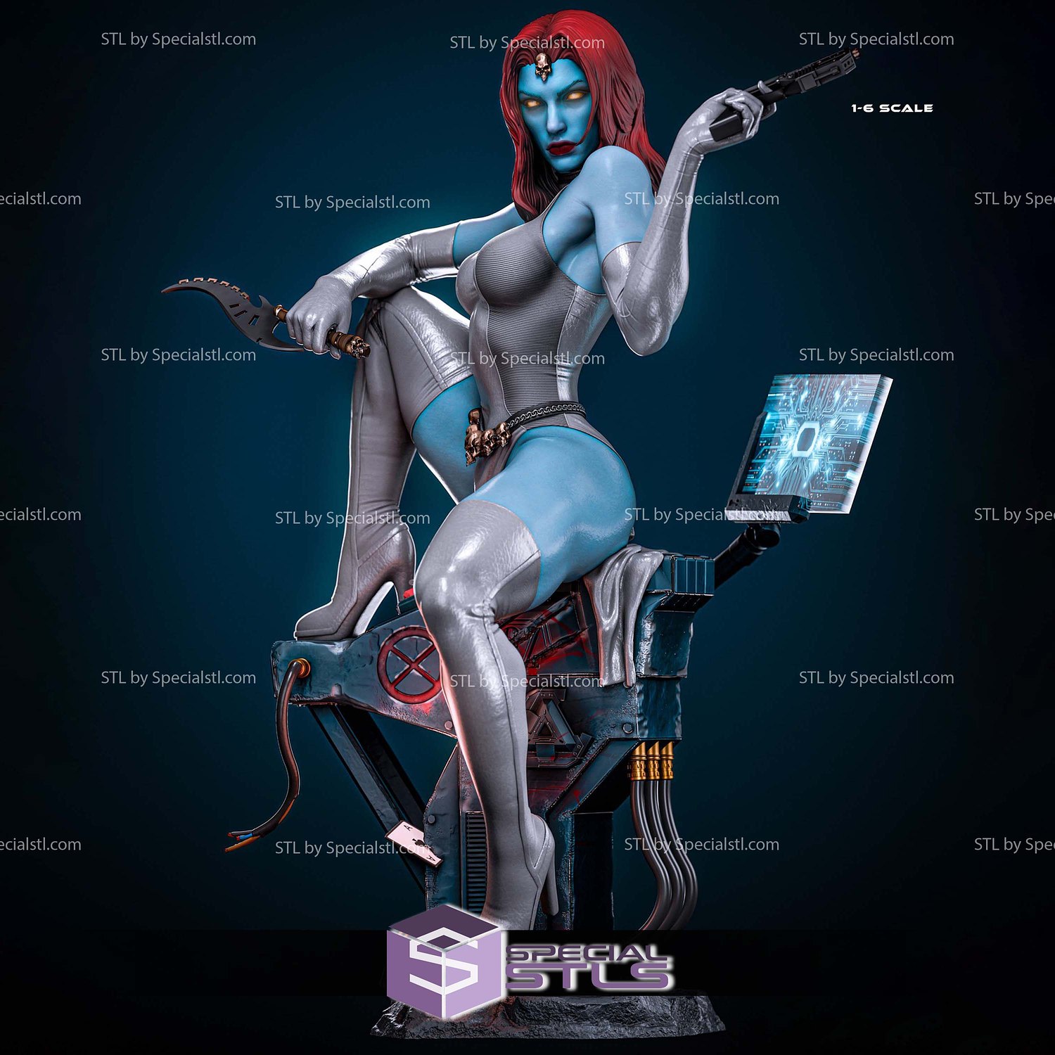 Mystique 1-6 3D Printer Files STL Model — view 3