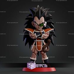 Raditz Stylized Chibi STL Files 3D Model