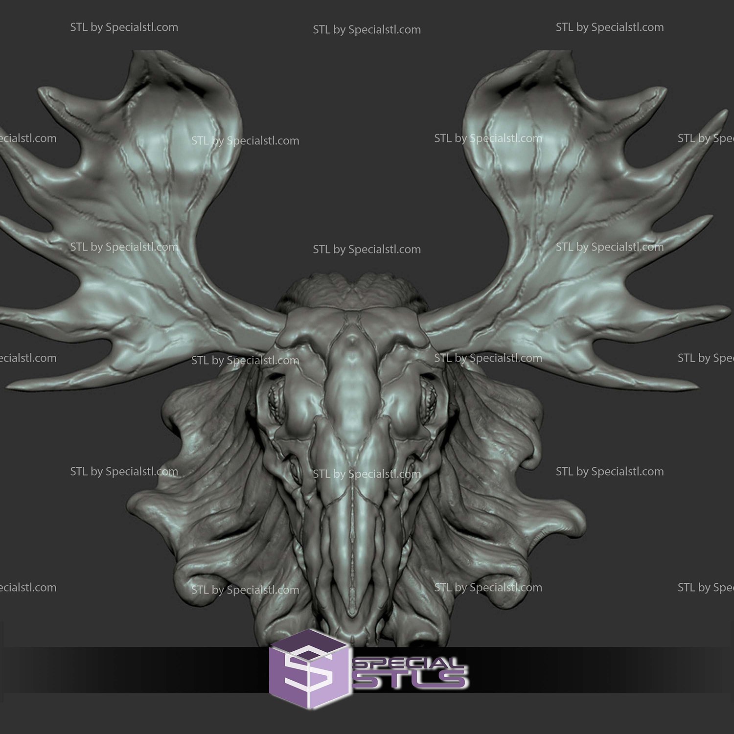 Wendigo Bust 3D Printer Files STL Model — view 3