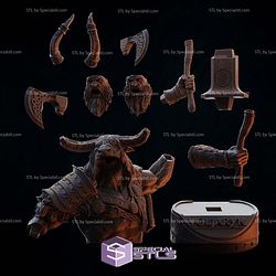 Voljaryk Vikings Warrior Bust 3D Printer Files STL Model