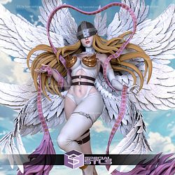 Angewomon Digimon 250mm STL Files 3D Model