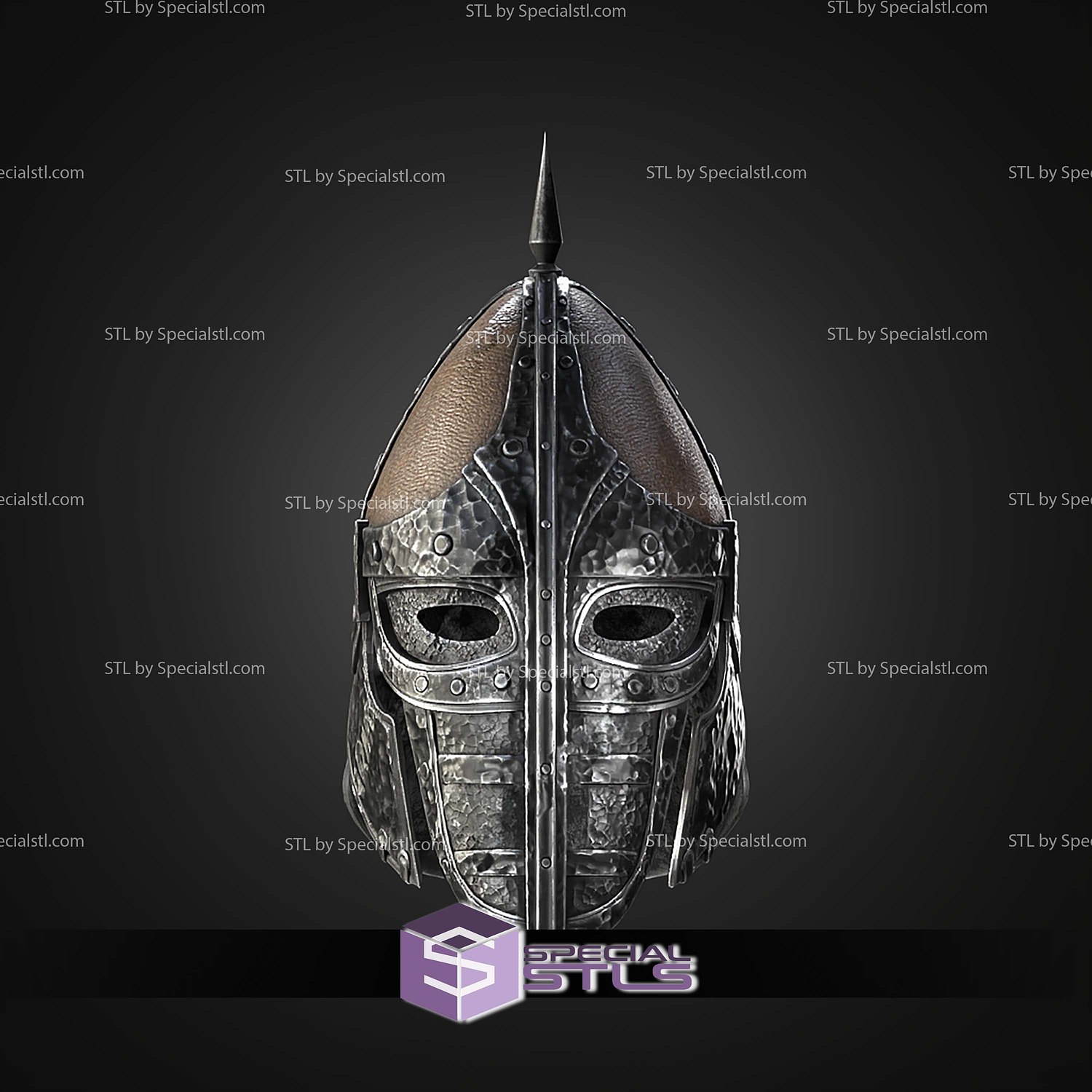 Cosplay STL Files Skyrim Hold Guard Helmet 3D Model — view 2