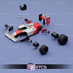 Model Kit Car STL Files Mclaren MP4 3D Model — view 1
