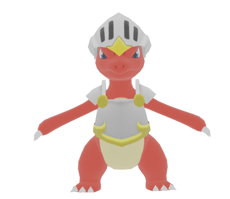 Charmeleon Knight Style 3D OBJ Model