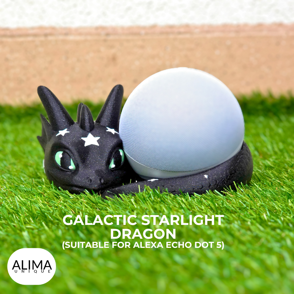 Galactic Starlight Dragon - Suitable for Alexa Echo dot 5 3D 3MF Model