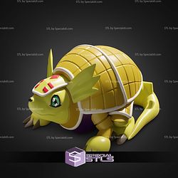 Super Basic STL Armadillomon Digimon 3D Model