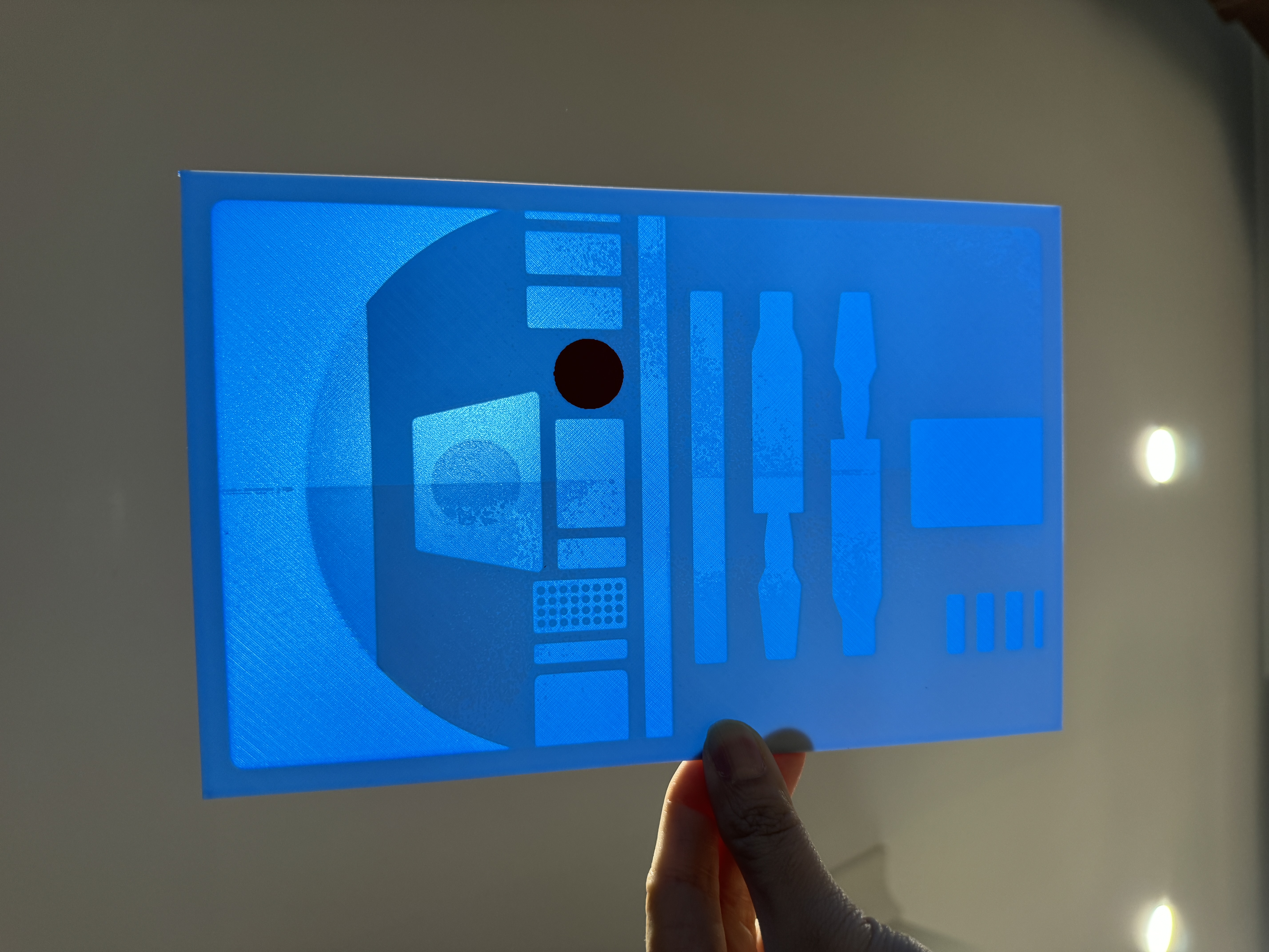 Minimalist R2D2 - Hueforge Print 3D STL Model