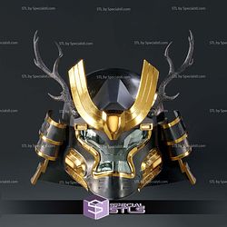 Cosplay STL Files Halo Infinite Kabuto Helmet 3D Model