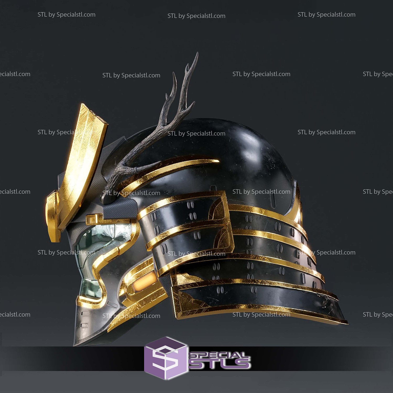 Cosplay STL Files Halo Infinite Kabuto Helmet 3D Model — view 2