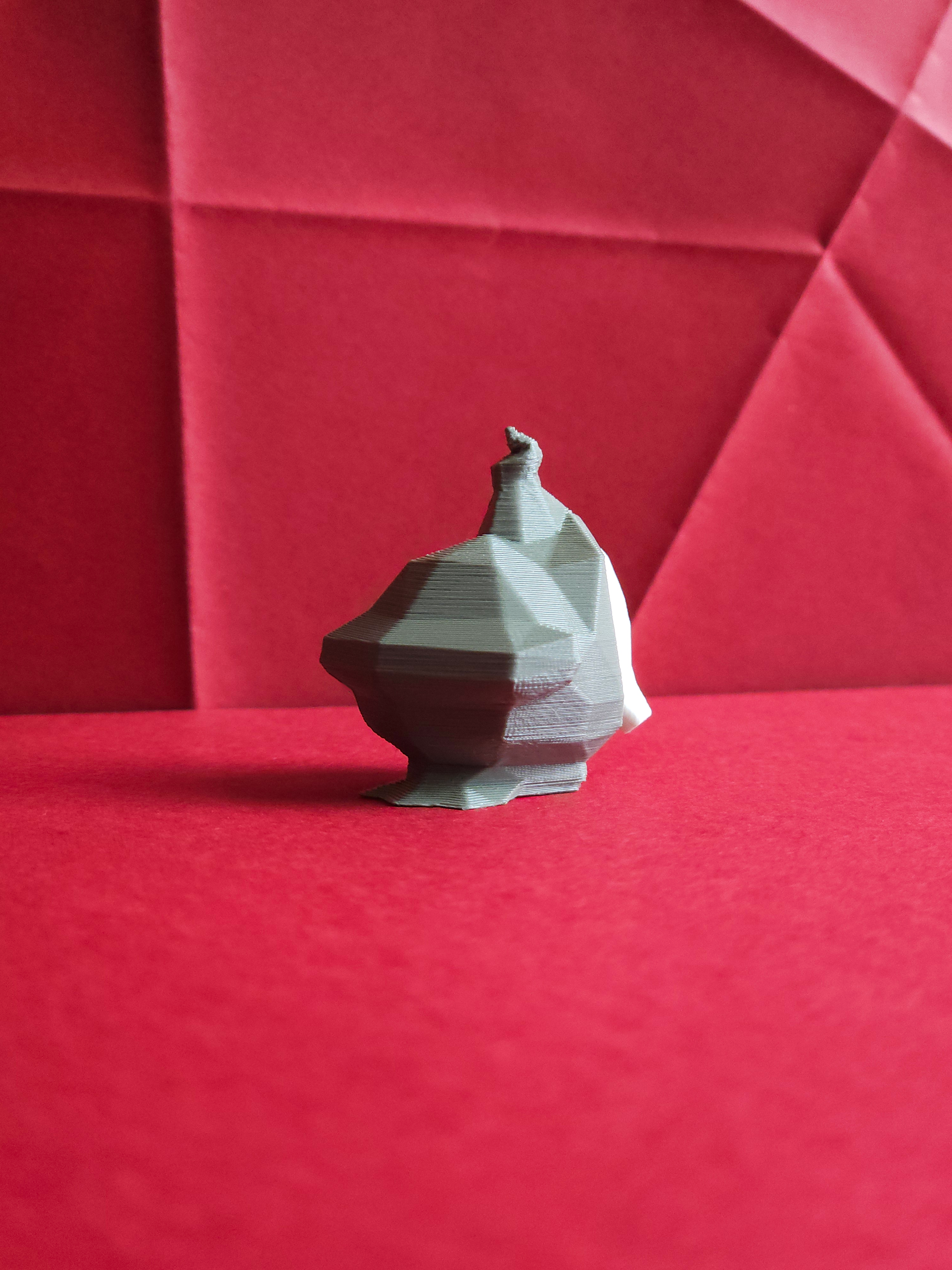 Duskull Low Poly Pokemon 3D STL Model