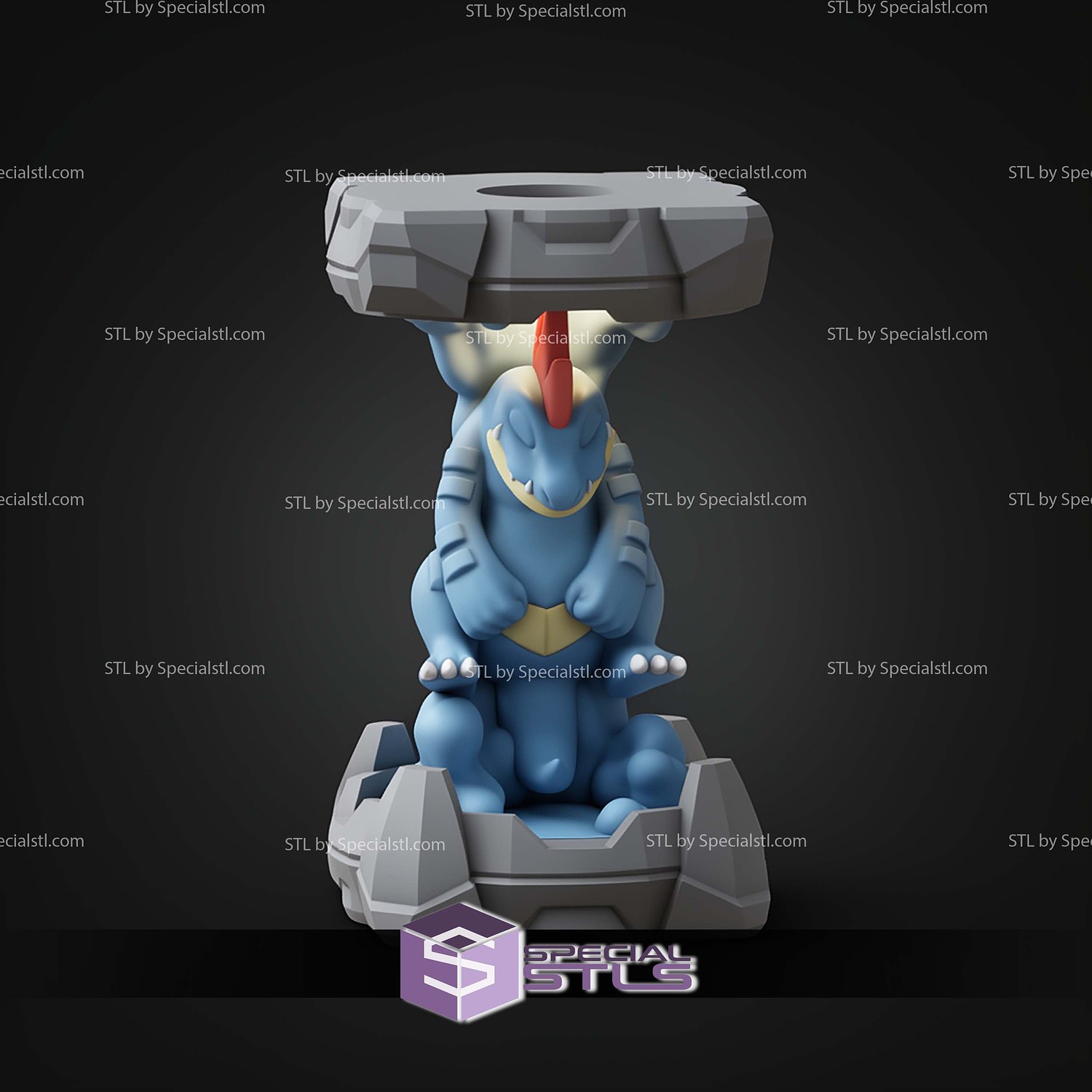 Pokemon Clone Lab Colletion Feraligatr STL Files 3D Model — view 2
