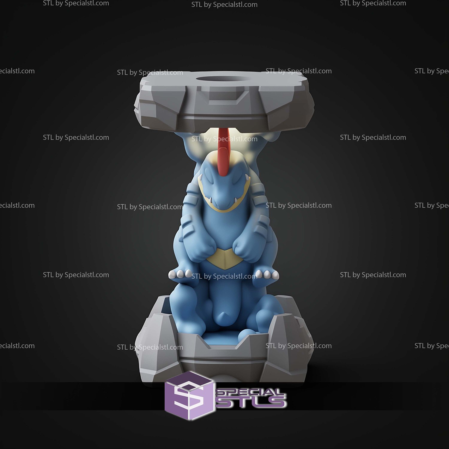 Pokemon Clone Lab Colletion Feraligatr STL Files 3D Model — view 3