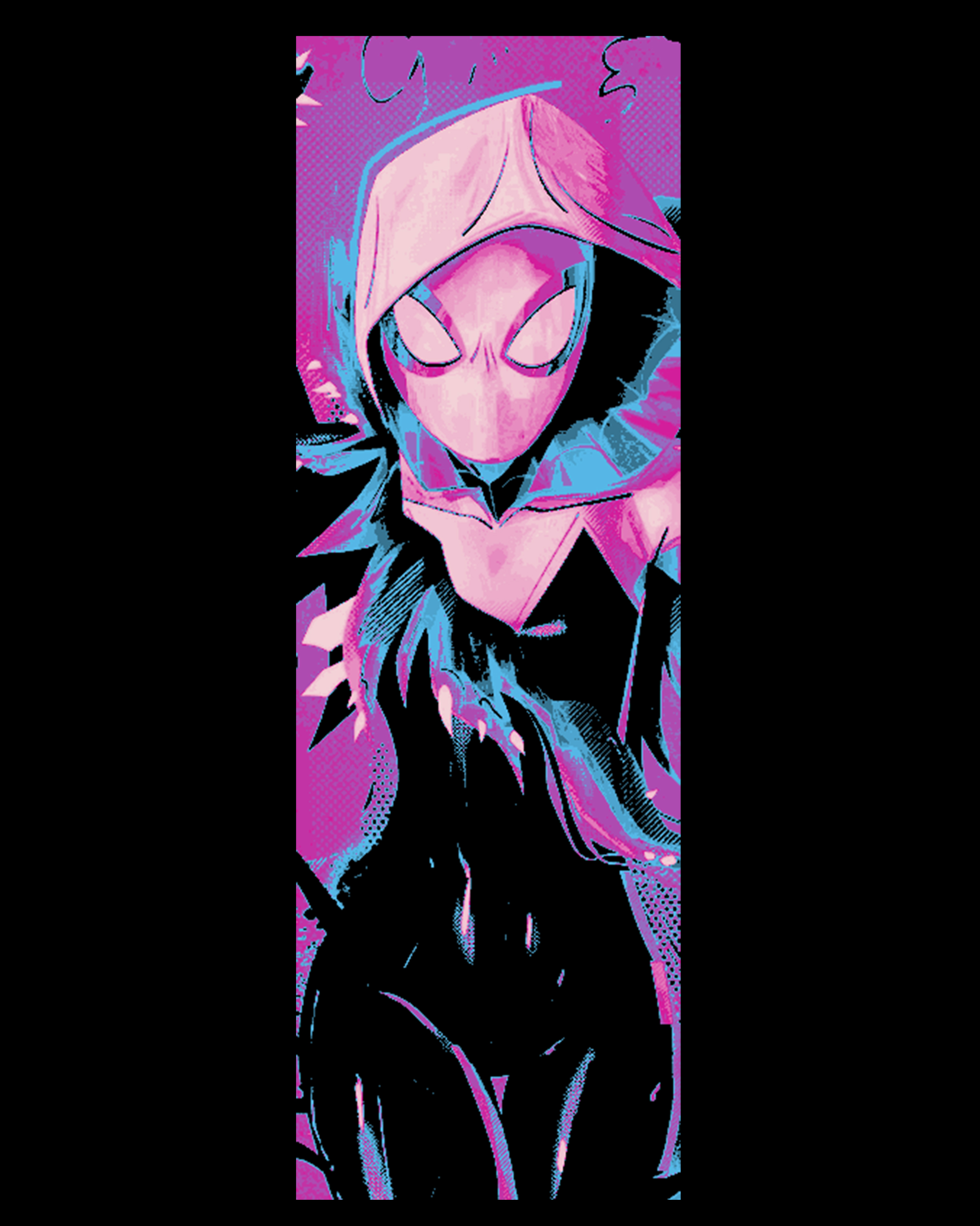 fanart of the fashionably funky Gwen Stacey from Marvel Spiderman - Set of bookmarks 3D STL Model