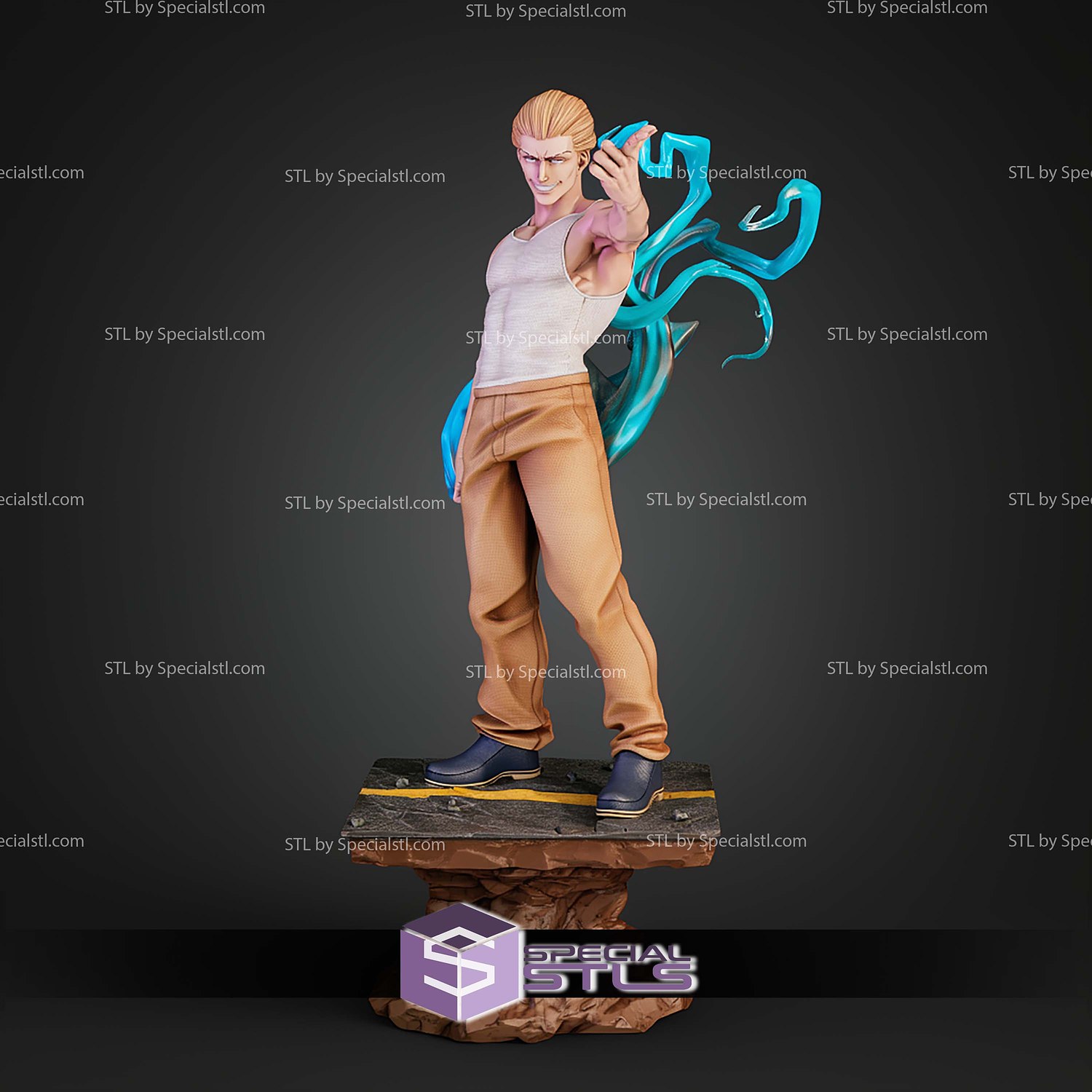 Kinji Hakari Jujutsu Kaisen 300mm STL Files 3D Model — view 2