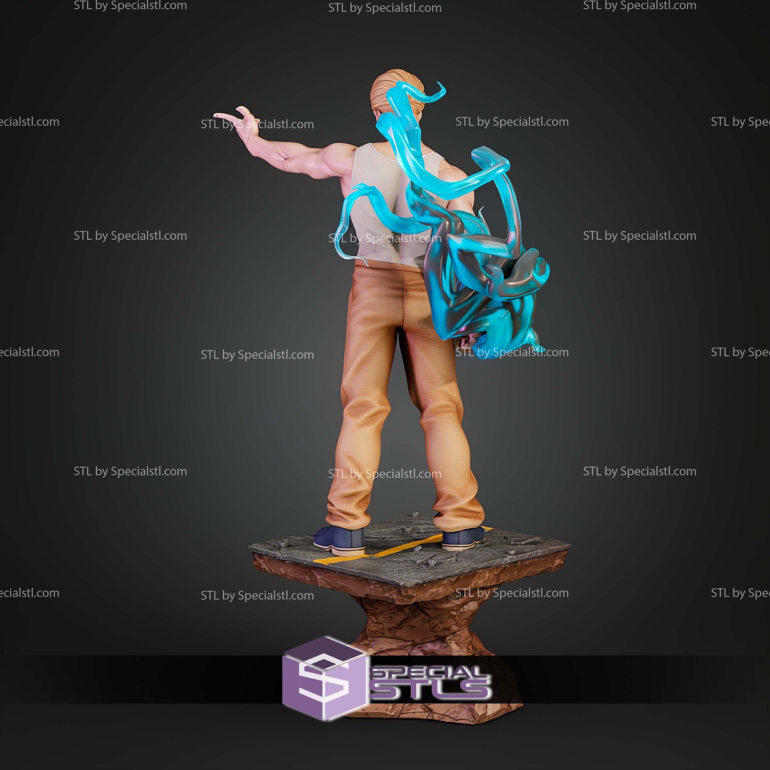 Kinji Hakari Jujutsu Kaisen 300mm STL Files 3D Model — view 5