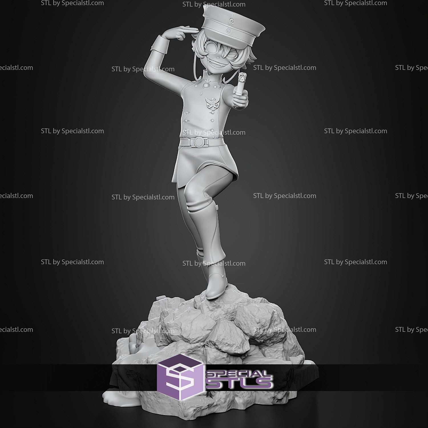 Tanya Degurechaff 200mm STL Files 3D Model — view 7