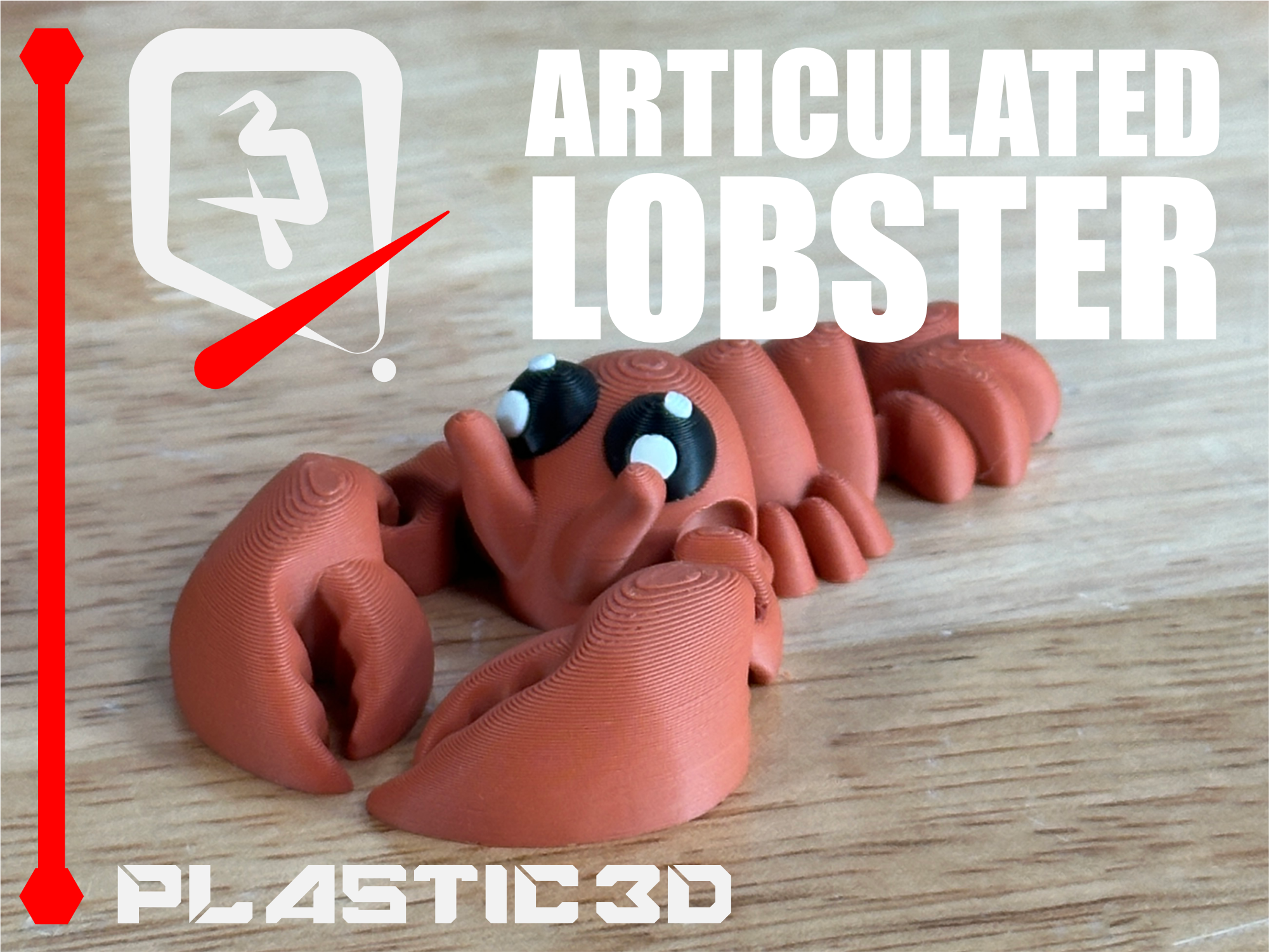 Articulated Lobster — The Crimson Crusader 3D STL Model — view 7