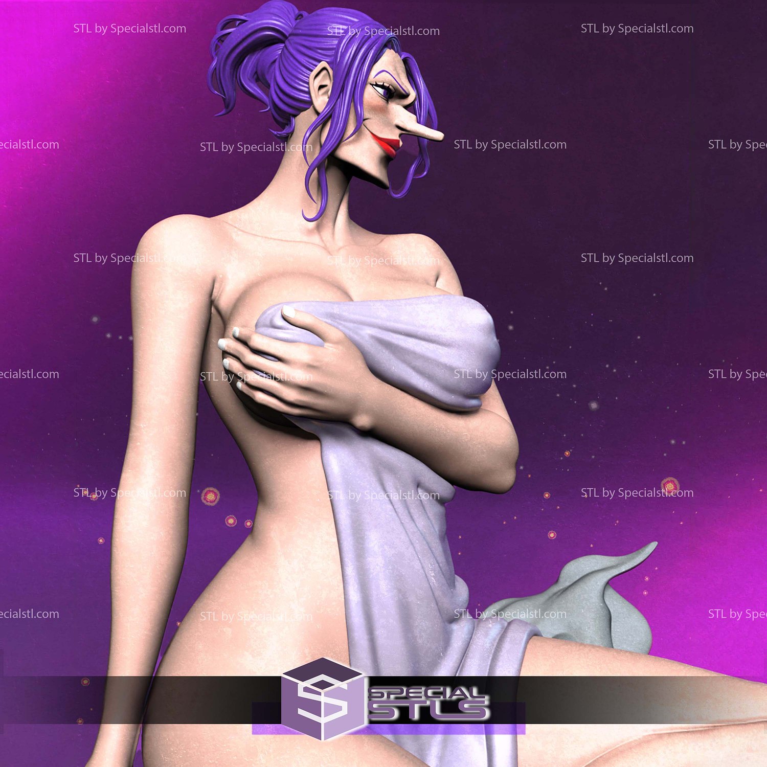 Catherine Devon One Piece STL Files 3D Model — view 4