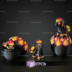 Super Basic STL Fire Horse Flexi 3D Model