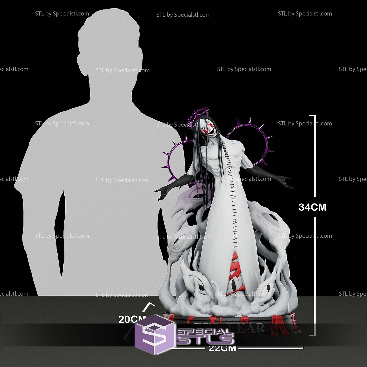 As Nodt The Fear Bleach Sculptures 3D Printing STL Model — view 4