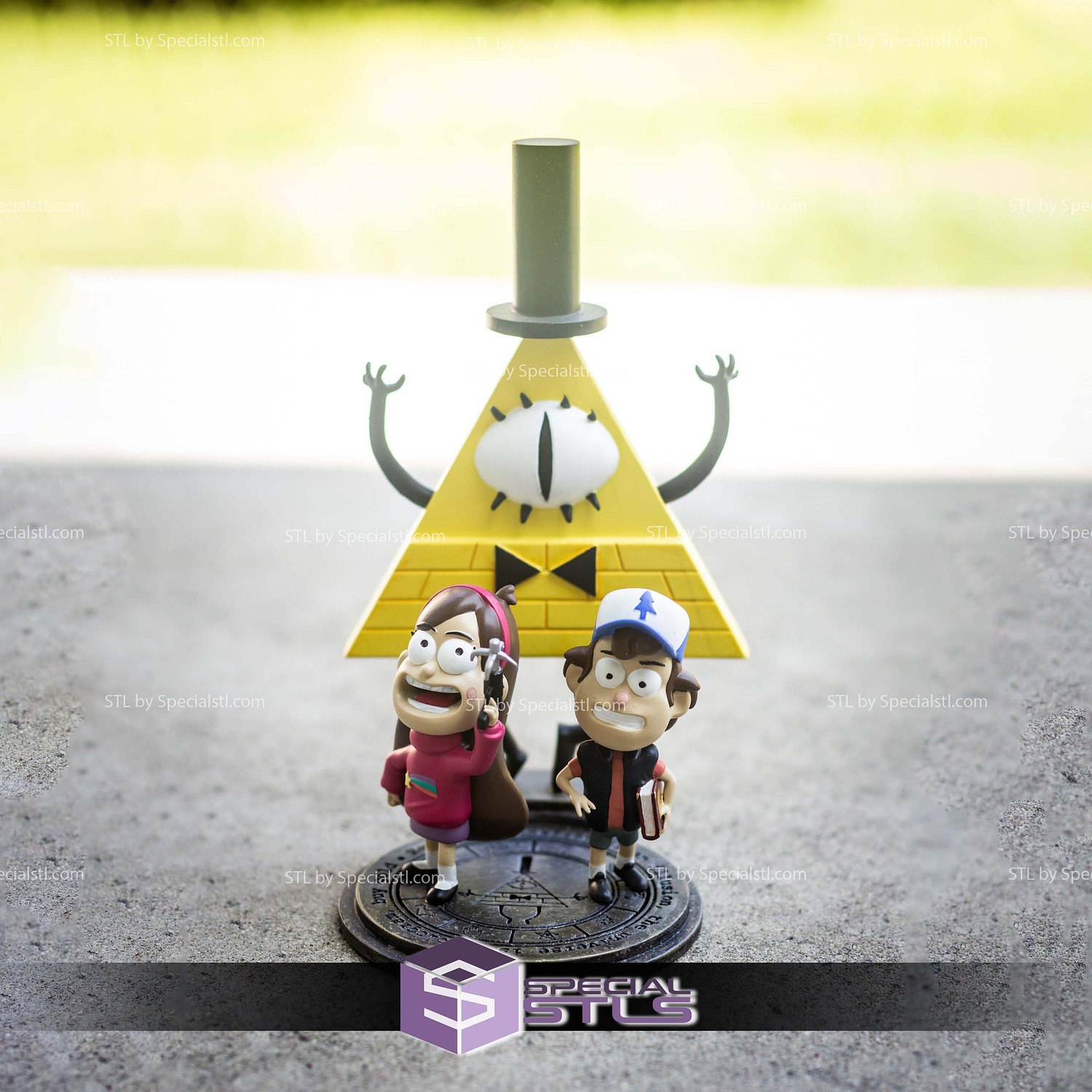 Gravity Falls Diorama STL Printer Files 3D Model — view 3