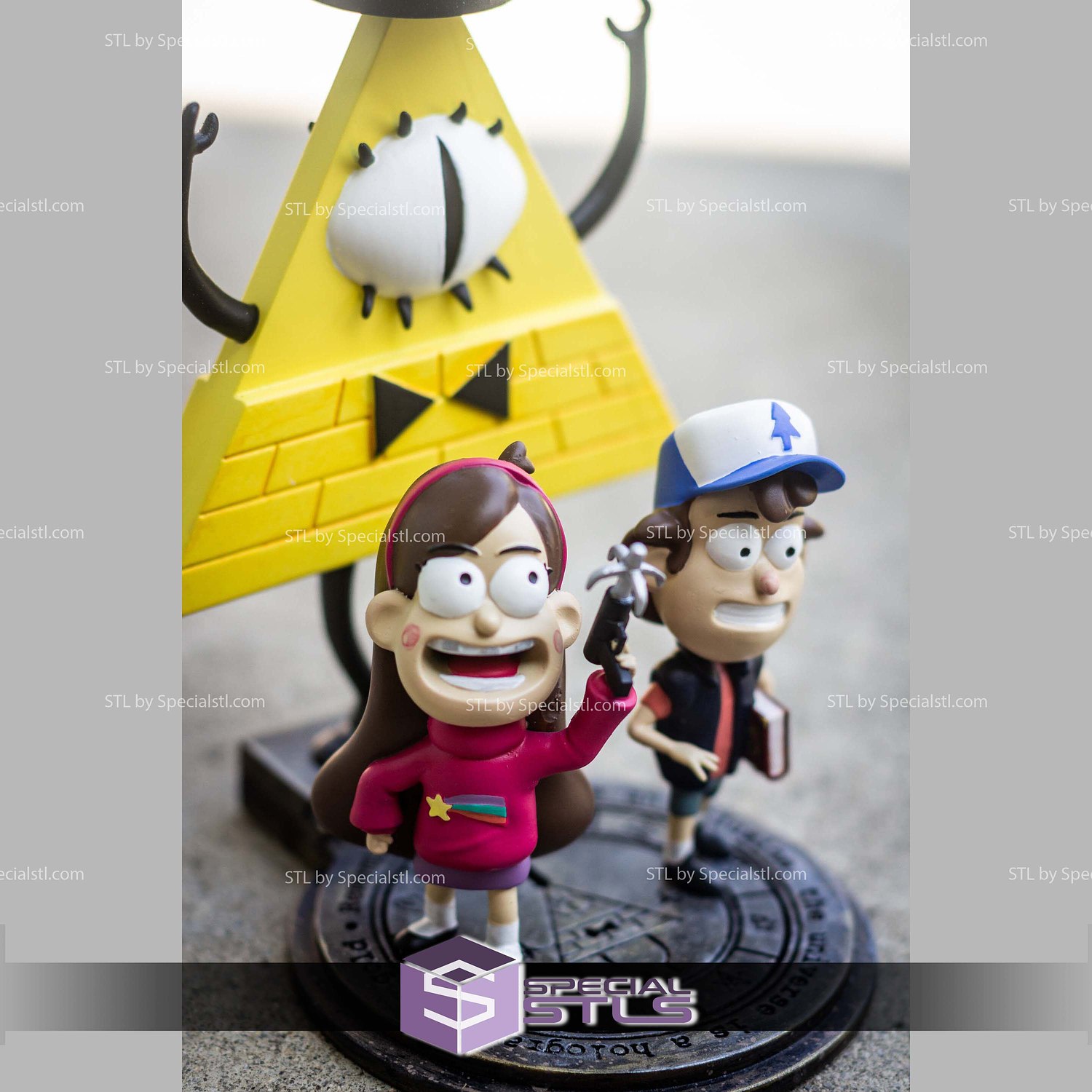 Gravity Falls Diorama STL Printer Files 3D Model — view 4