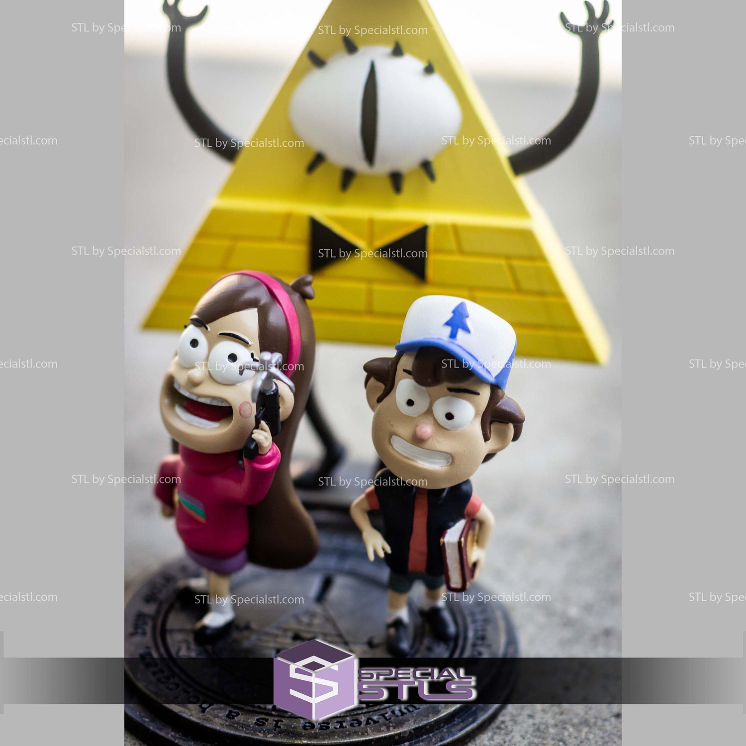 Gravity Falls Diorama STL Printer Files 3D Model — view 5