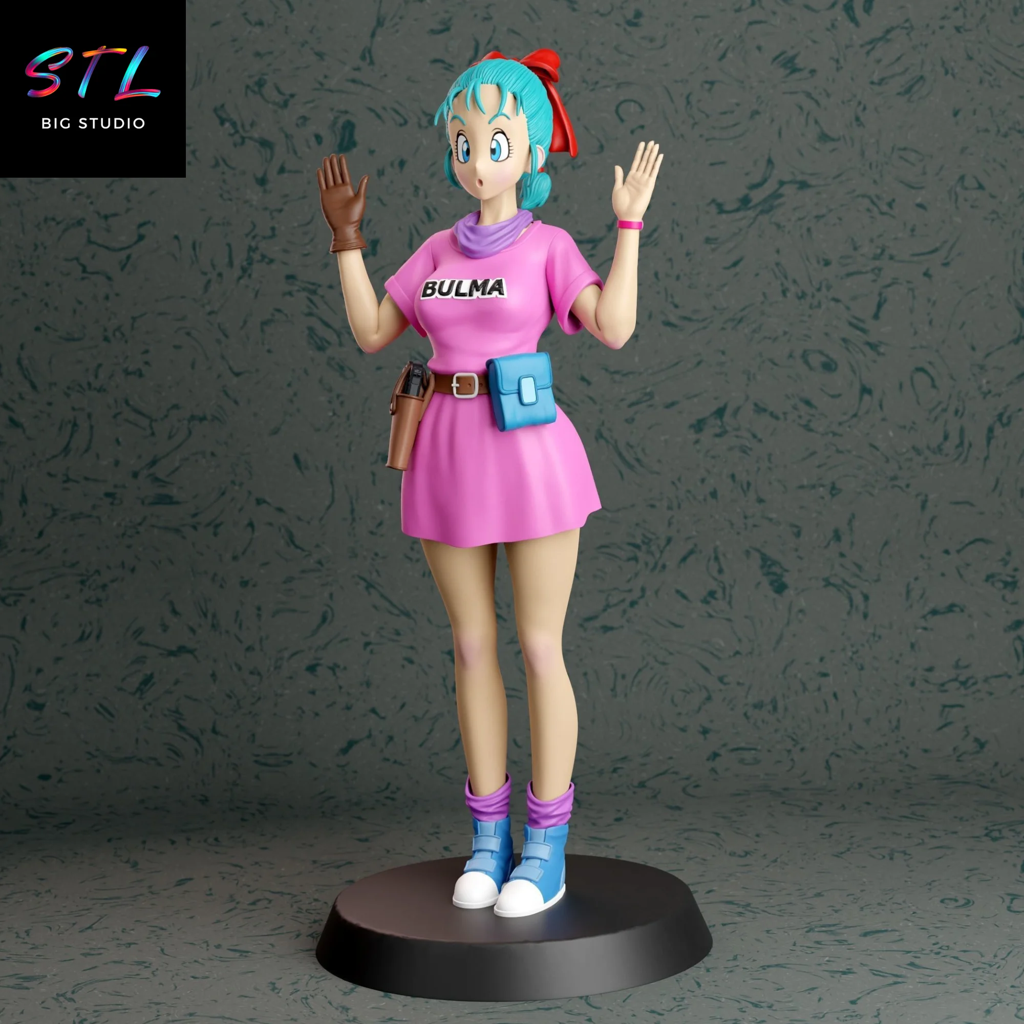 Bulma STL | Dragon Ball | 3D Printable Figure Model