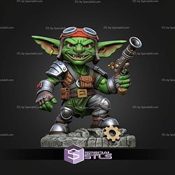 Basic STL Collection Goblin with Gun 3D Model