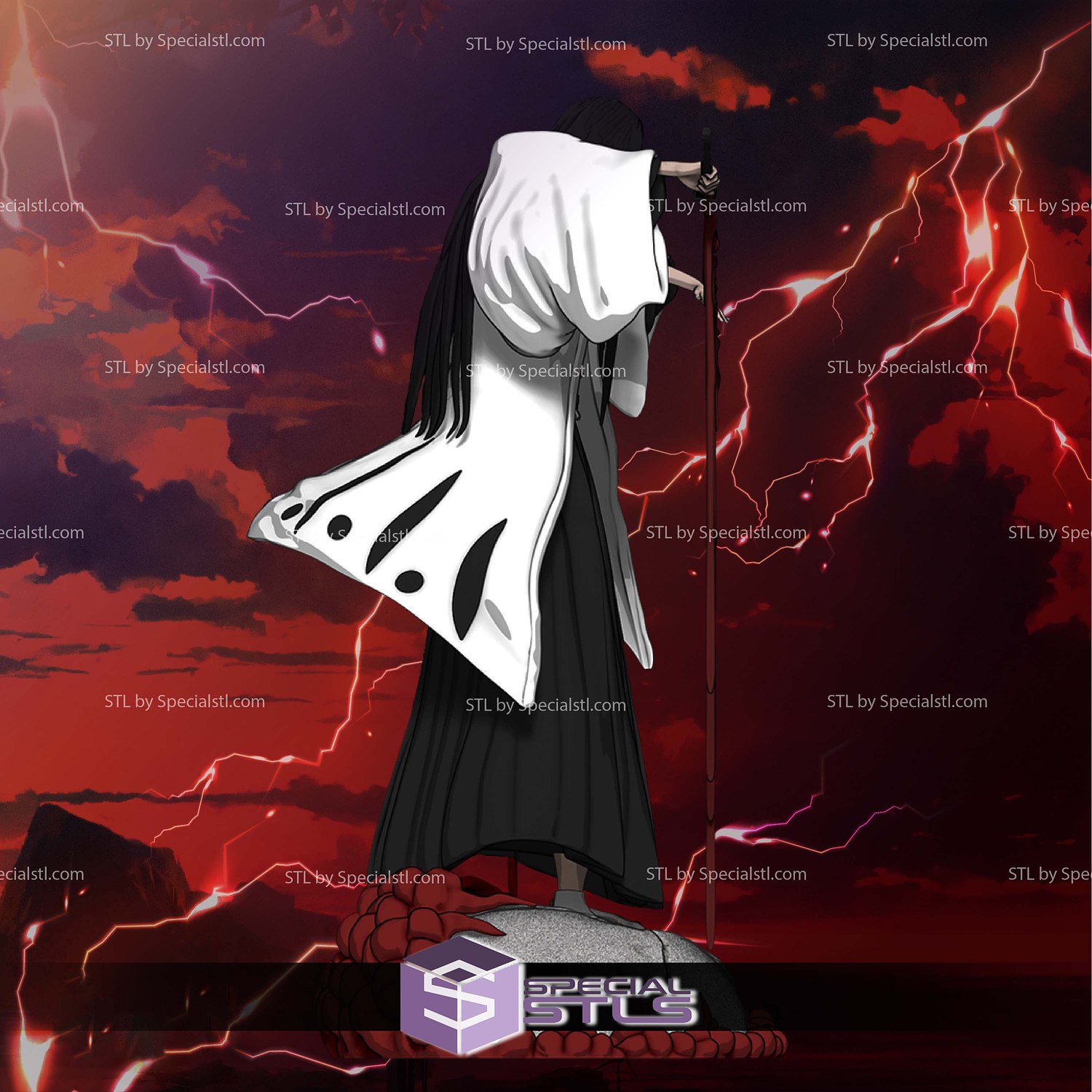 Unohana Retsu Bleach V2 3D Printer Files STL Model — view 3