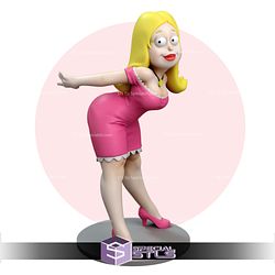 Francine Smith American Dad 3D Model Sculpture STL Model