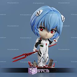 Rei Ayanami Evangelion Chibi 3D Printer Files STL Model