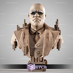Morpheus Matrix Portrait Bust STL Files 3D Model