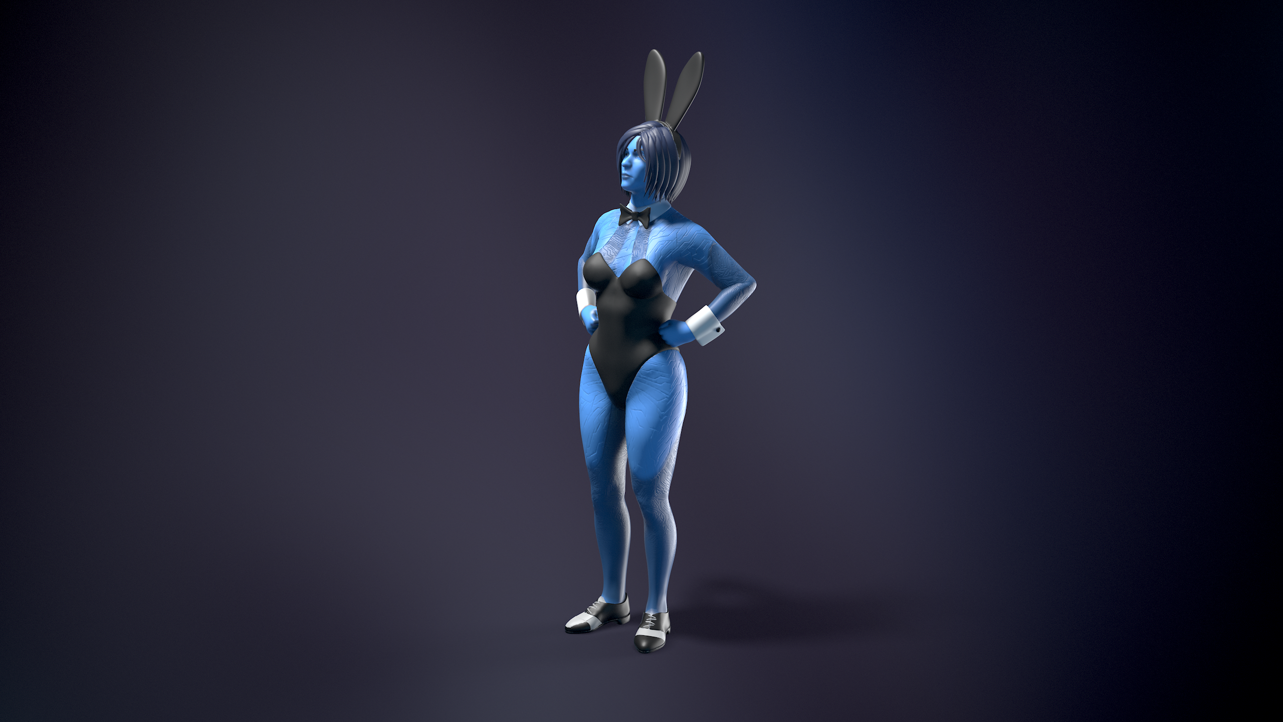 Bunny Cortana Figure 3D STL Model — view 3