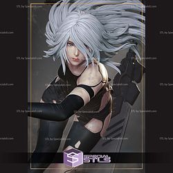 A2 Attack NieR Automata Digital STL Files 3D Model