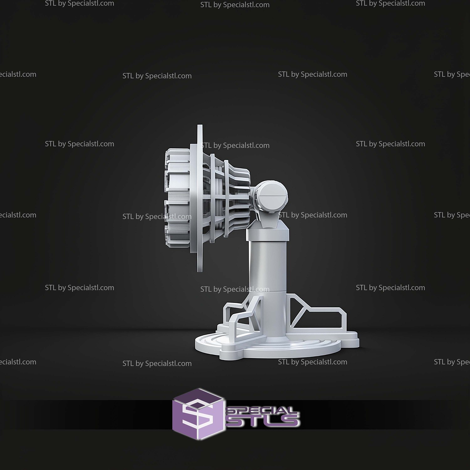 Tony Stark Heart Iron Man Arc Reactor STL Files 3D Model — view 4