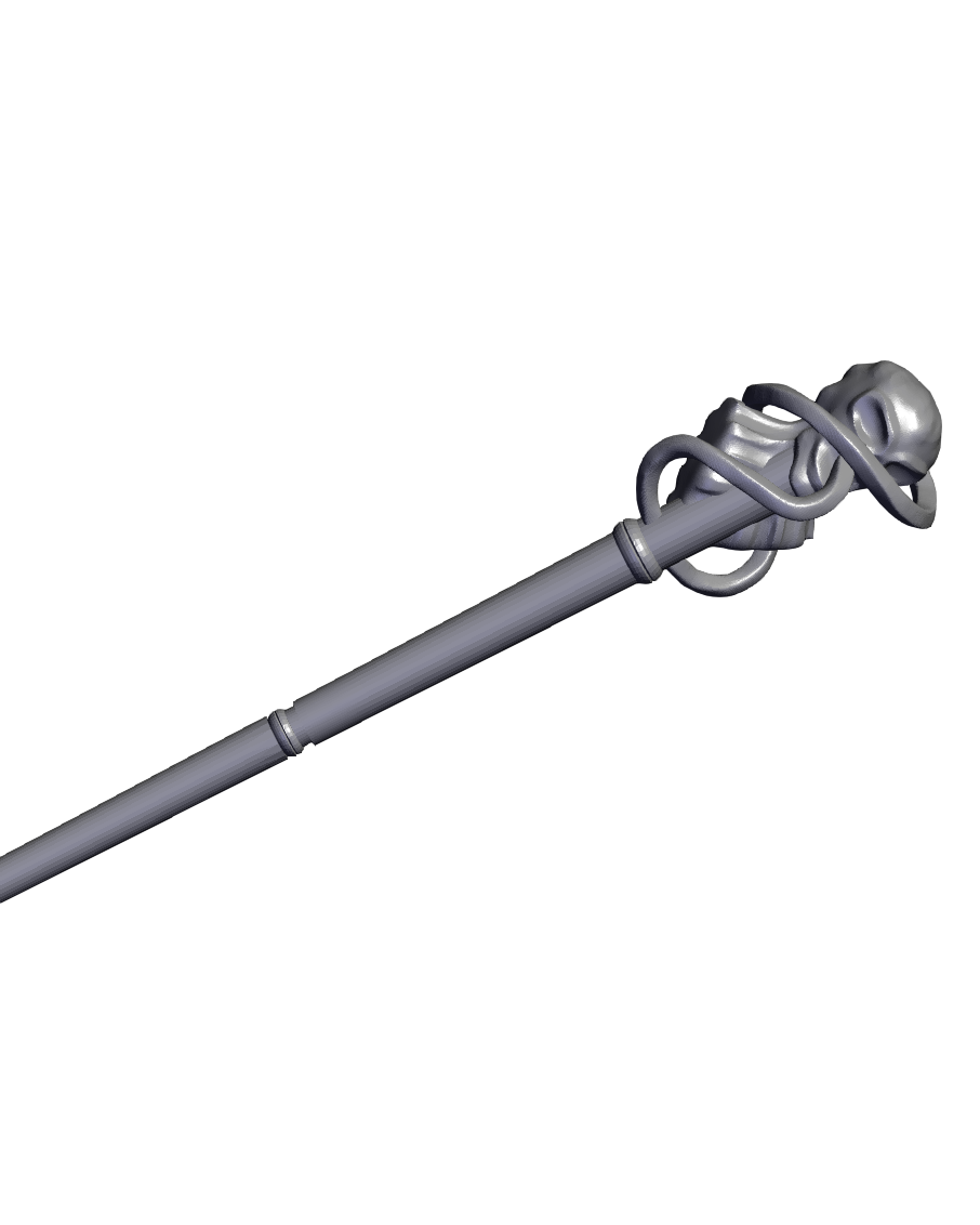 Death Eater's Dark Mark Wand - Harry Potter 3D OBJ Model — view 3