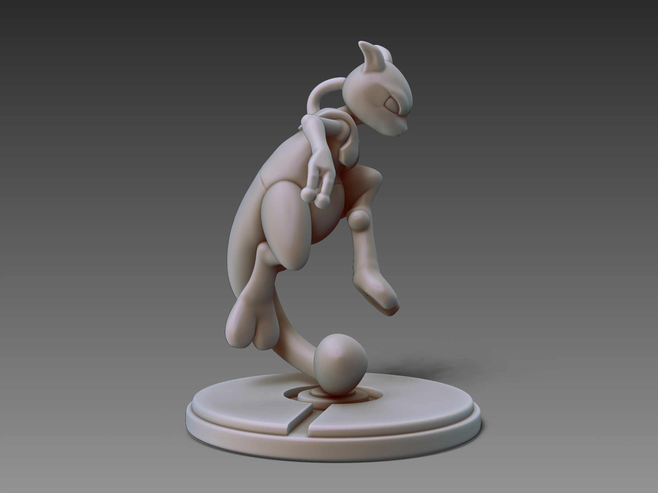 Mewtwo 3D STL Model