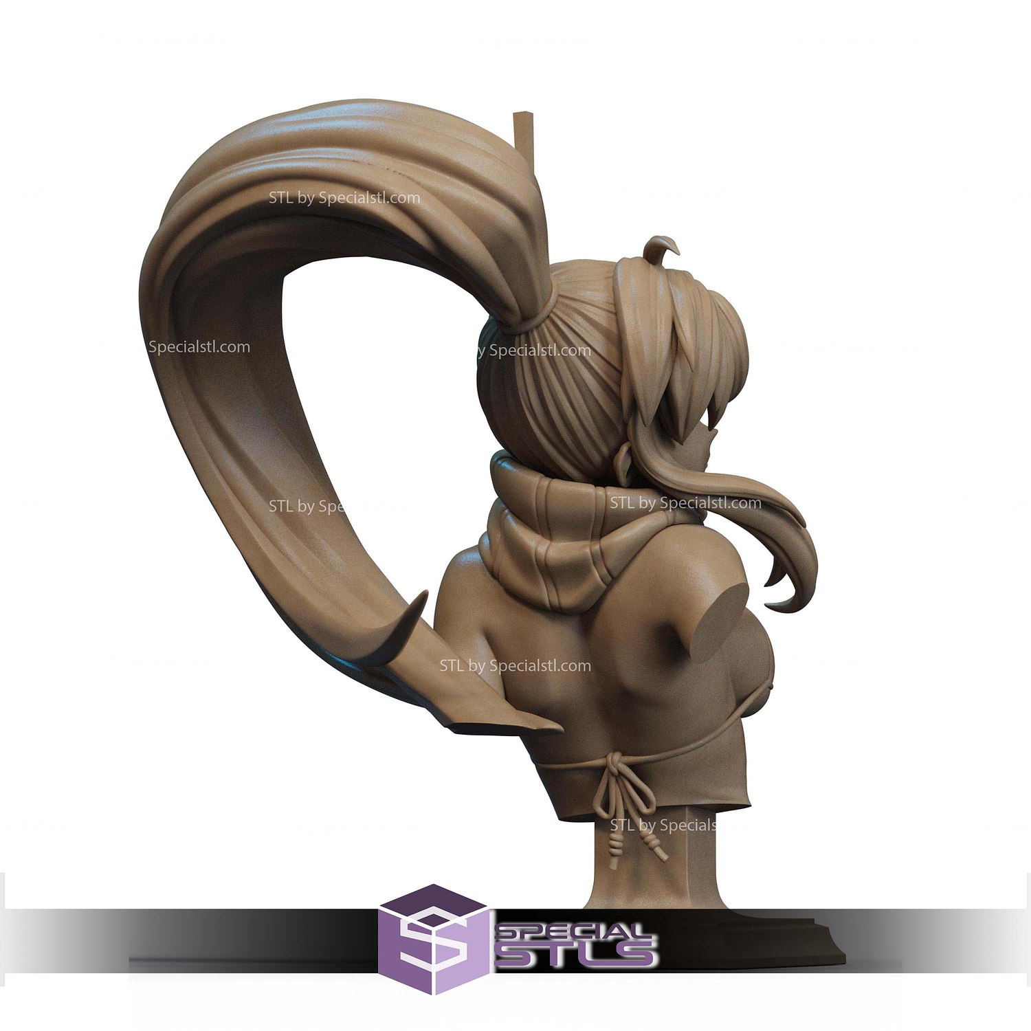 Yoko Littner Bullet Bust STL Files 3D Model — view 2