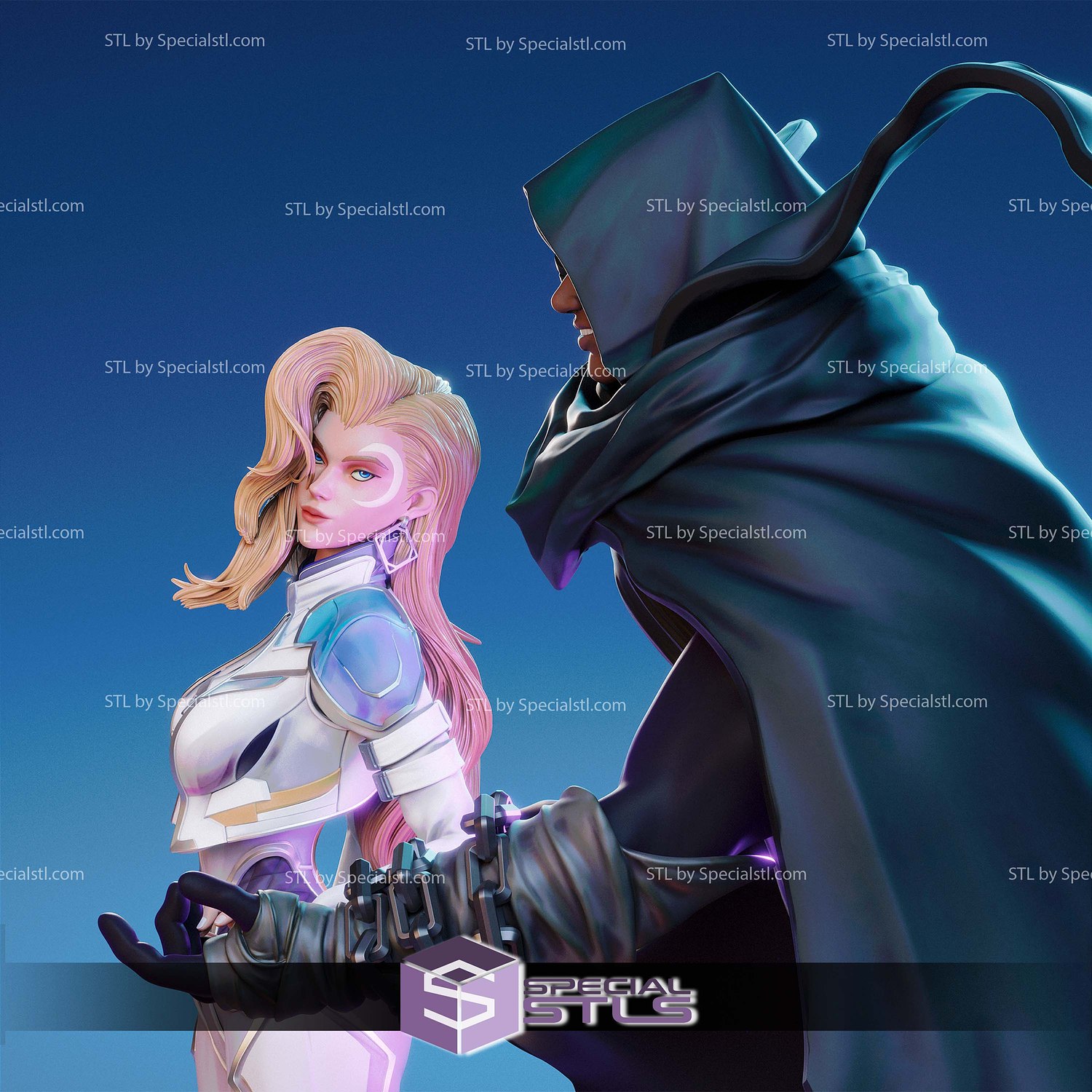 Cloak and Dagger V2 3D Printer Files STL Model — view 2