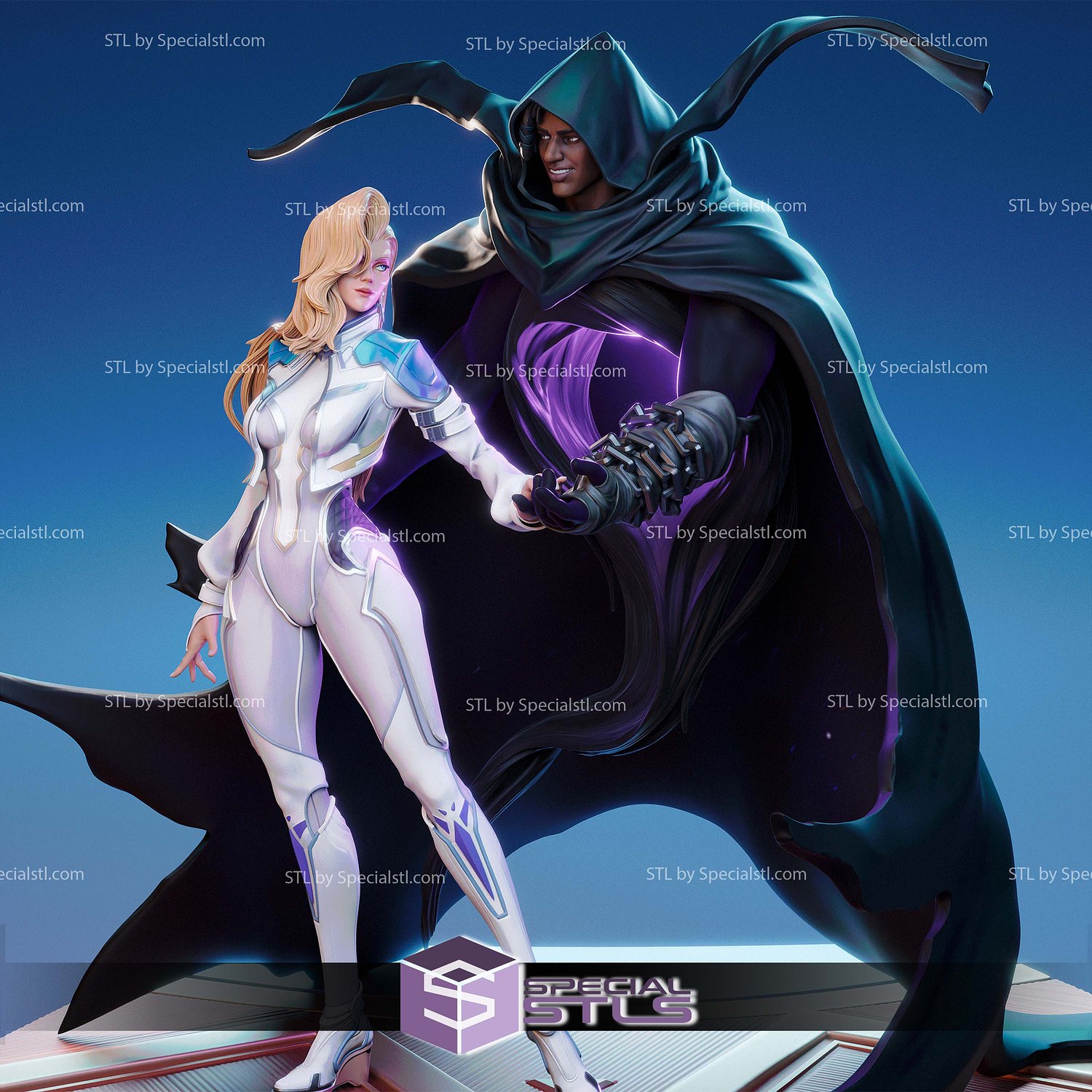 Cloak and Dagger V2 3D Printer Files STL Model — view 4