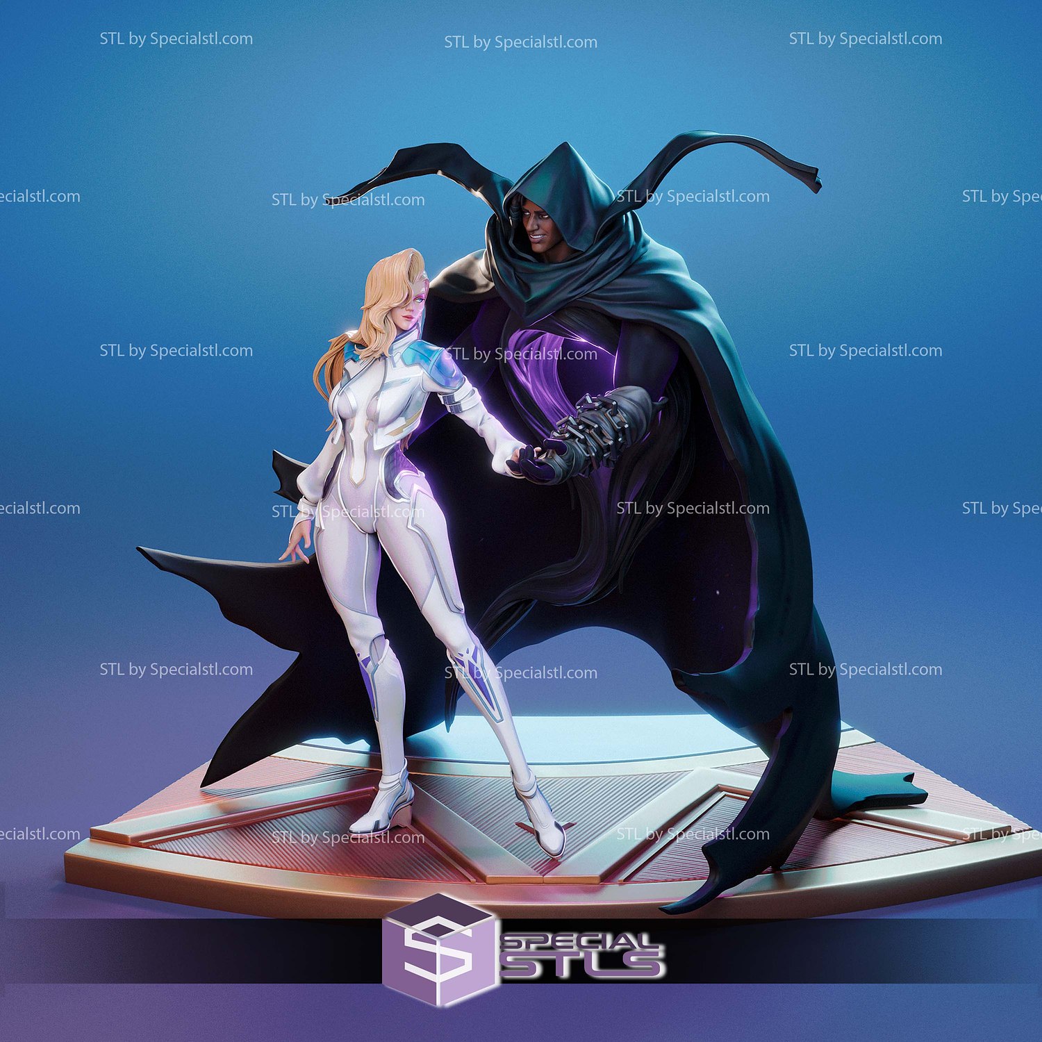 Cloak and Dagger V2 3D Printer Files STL Model — view 5