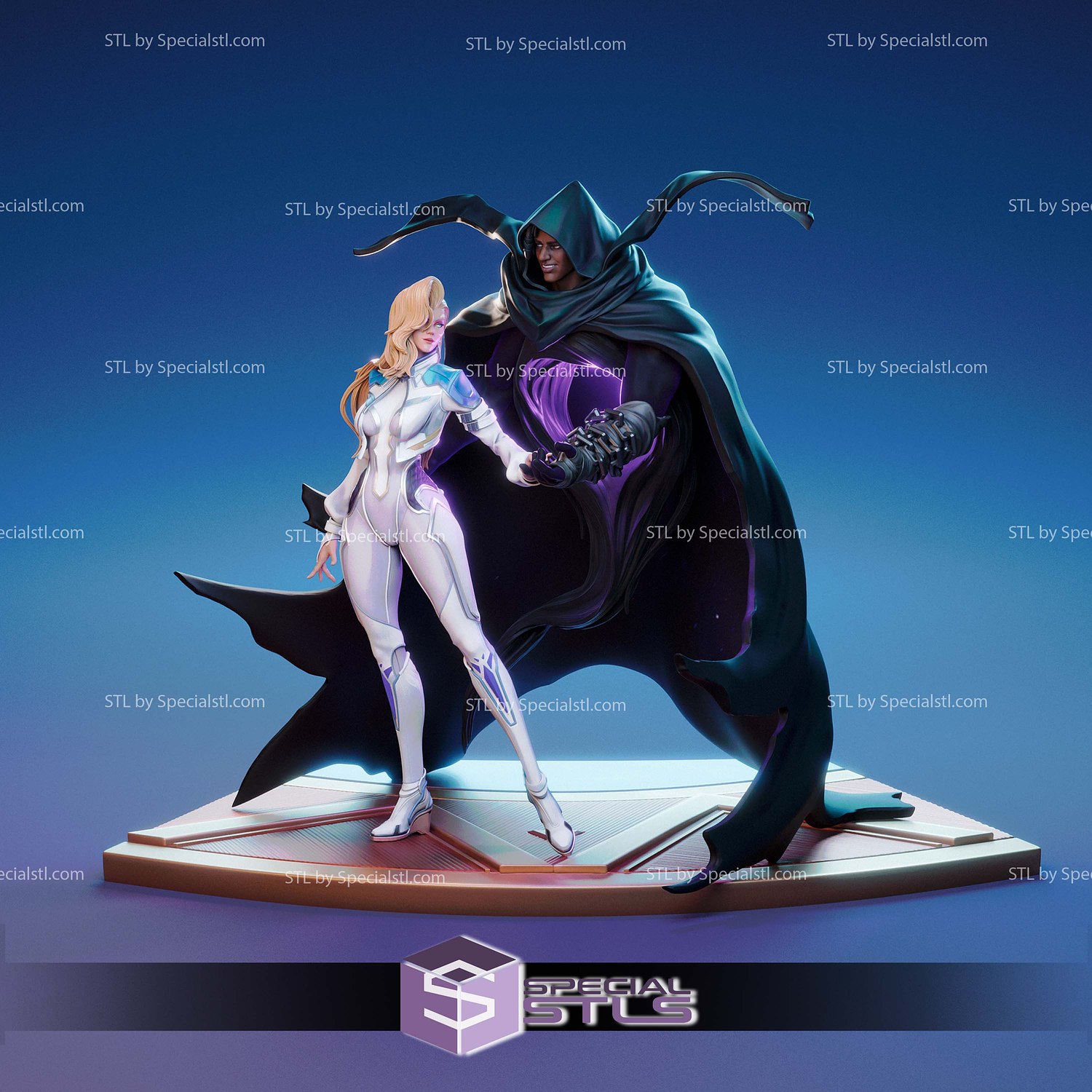 Cloak and Dagger V2 3D Printer Files STL Model — view 6