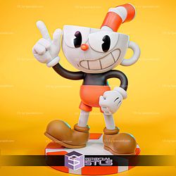 Cuphead Figure 3D Print Files STL Model
