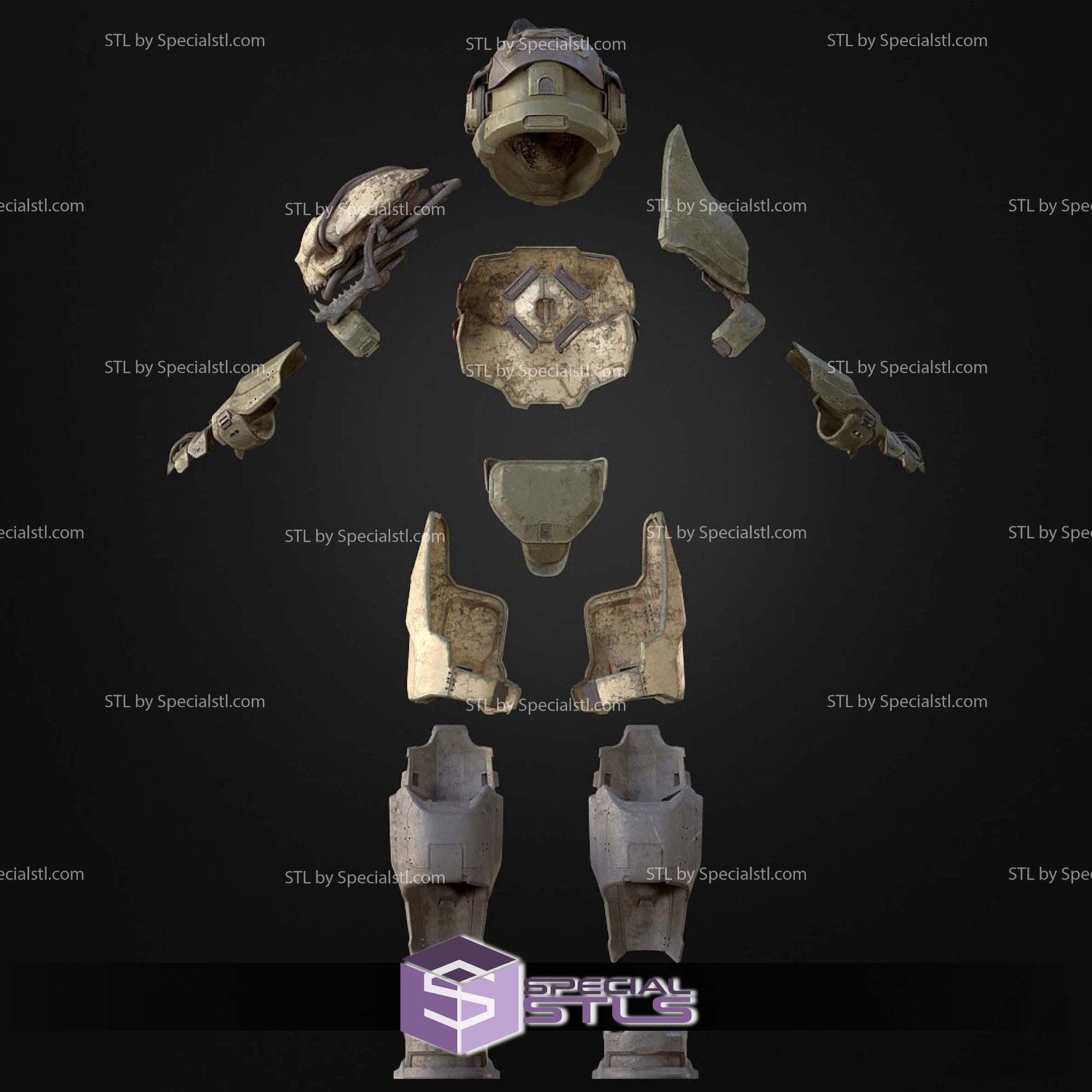 Cosplay STL Files Halo Infinite Rakshasa Armor 3D Model — view 2