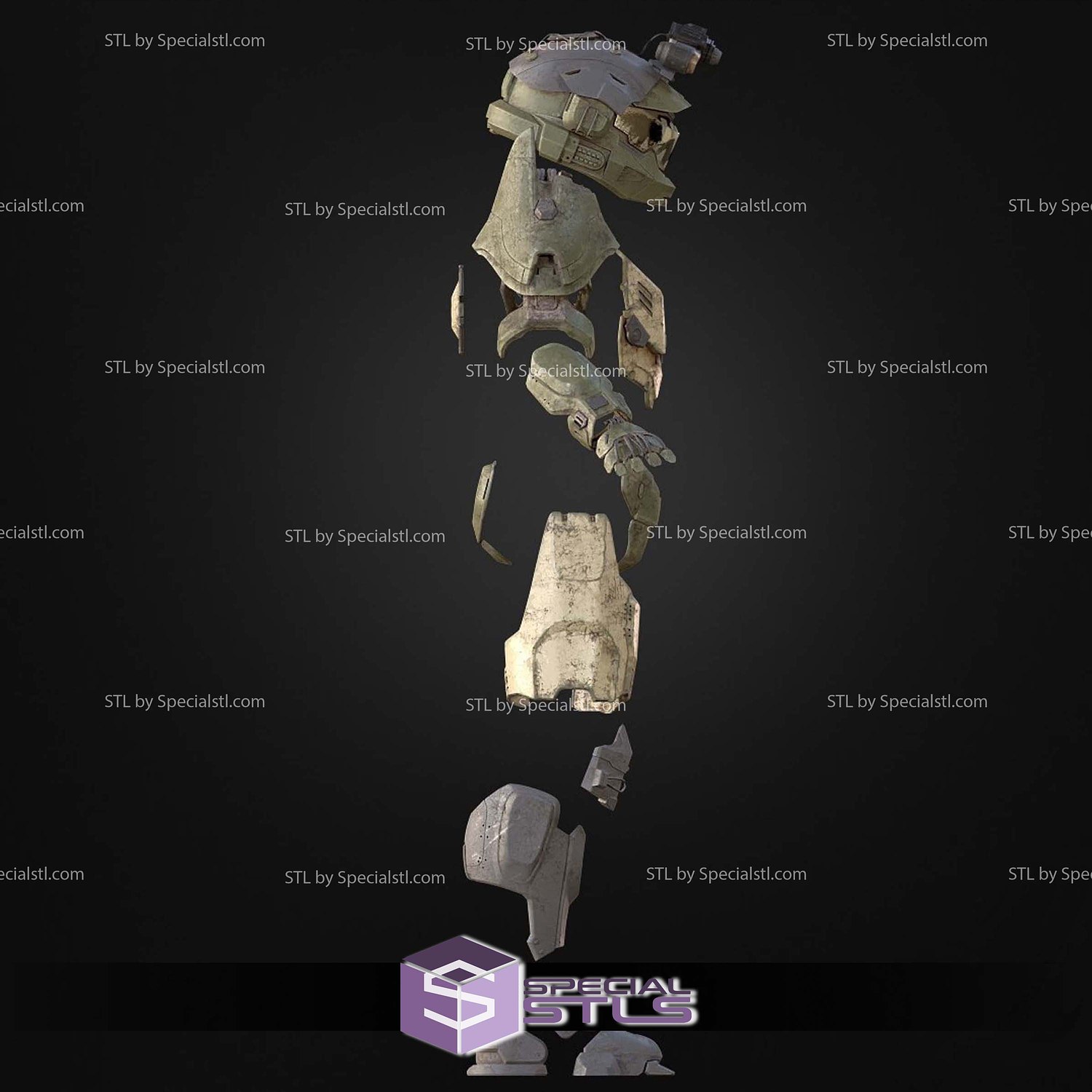 Cosplay STL Files Halo Infinite Rakshasa Armor 3D Model — view 3